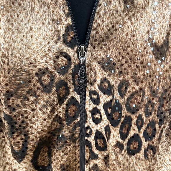 Ruby Ribbon Leopard Print Bomber Jacket - Picture 2 of 5